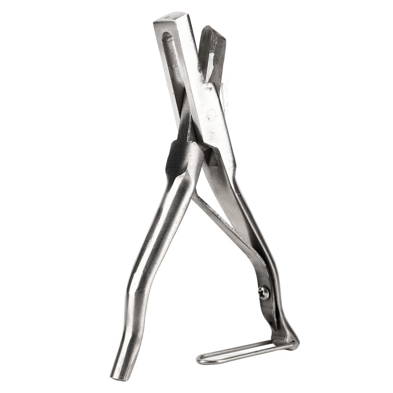 Pig Ear Tag Plier Stainless Steel Animal Ear Notcher with