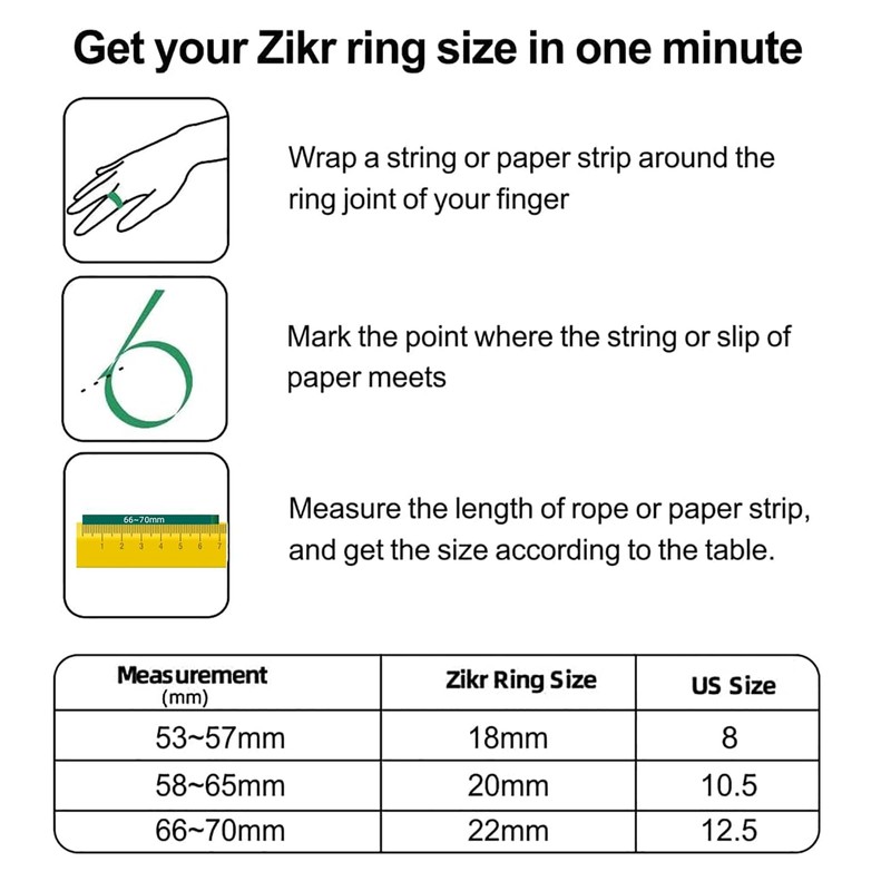 Yuentoen Finger Counter,Digital Tasbih Tally Counter Ring with 0.49in Screen,