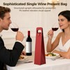 Toyosport 12 Pcs PU Leather Wine Present Bags, Reusable Single