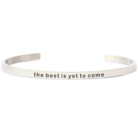 NewCharms the best is yet to come Cuff Bangle Bracelet