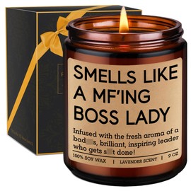 GSPY Candle - Boss Lady Gifts, Boss Gifts for Women - Work Besties Ideas for Woman - Funny Bosses Day, Promotion, Appreciation, Christmas, Birthday Decor for Business Owner, Female, Coworkers, Friends