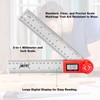 UNIPEC Digital Angle Finder Protractor, Angle Finder Ruler,Stainless steel 7inch