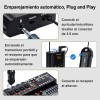 Micrófono Inalámbrico WinMix A1-2 Solapa y Diadema 2 Bodypack Negros