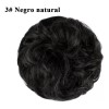 Felendy Scrunchie Con Rodete Postizo Ondulado Y Despeinado, 2 Piezas