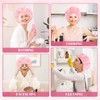 Double-Sided Shower Cap for Women, 2 in 1 Reusable Waterproof