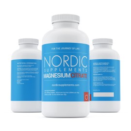 Magnesium Citrate 400mg 365 Tablets - 6 Months Supply of Magnesium Tablets - Made in The UK by Nordic Supplements