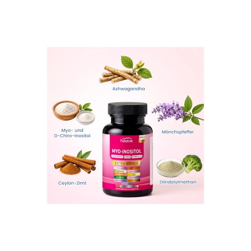 Cortisol Cocktail & Myo-Inositol Capsules for Stress Relief