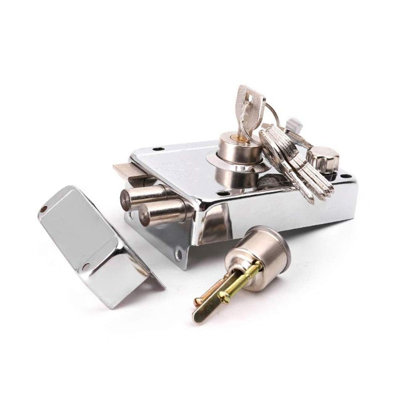 tooloflife Rim Cylinder Lock Kit Brass Door Night Latch Lock