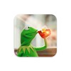 But Thats None of My Business Kermit Meme Drink Coaster