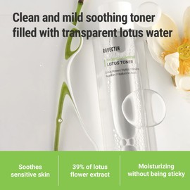 yeeyzz[Rovectin] Clean Lotus Water Calming Toner - Extra Calming Toner for Soothing and Hydrating (6.76 fl oz, 200ml)