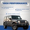 HECASA Hood Shield Compatible with 2007-2018 Jeep Wrangler JK PC