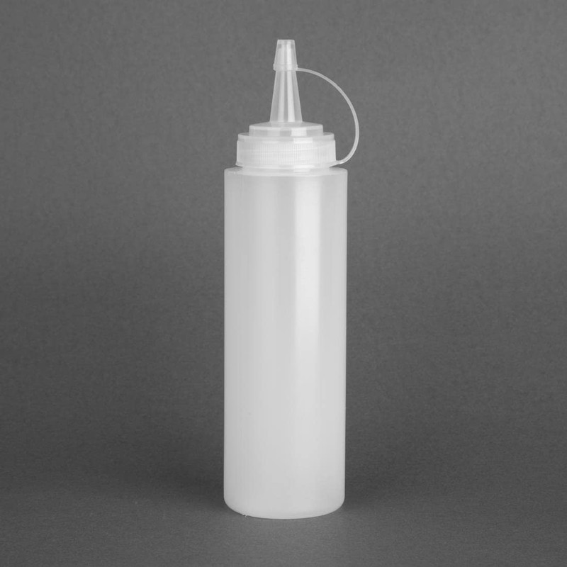 Vogue Squeeze Sauce Bottle with Nozzle Cap 227 ml/8 oz,