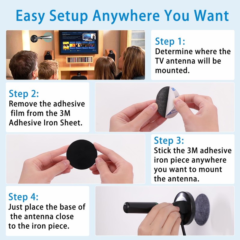 TV Antenna for Smart TV Indoor, 2026 HD Antenna with