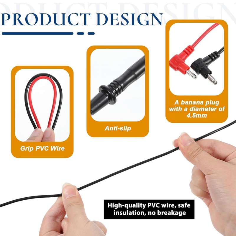 1000V/10A Multimeter Test Leads - multimeter test leads - multimeter