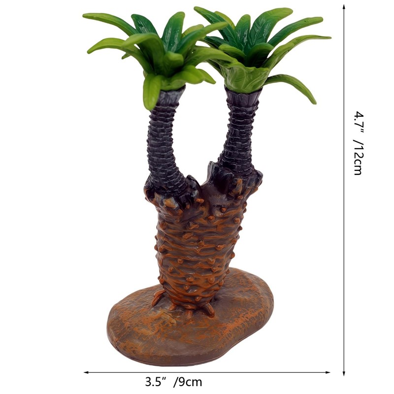 Gemini&Genius Cycas Plant Action Figure Toys for Kids Prehistoric Jungle
