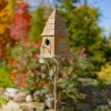 Zaer Ltd. Haystack Cabin Birdhouse Garden Stake "Sumeru"