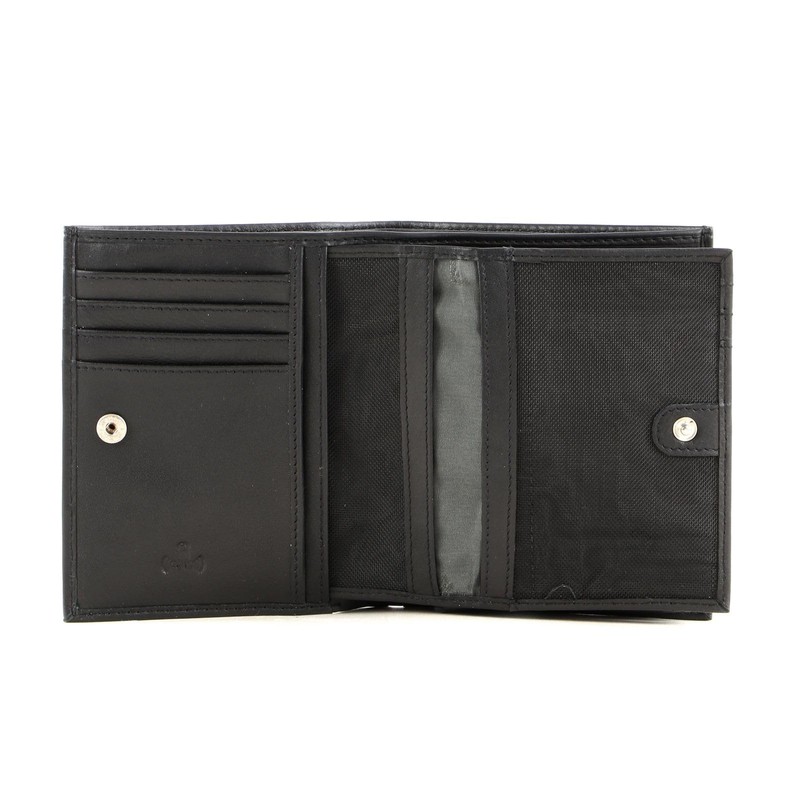 Voi Leather Design Big Wallet 3tlg - Black, 9x12x1