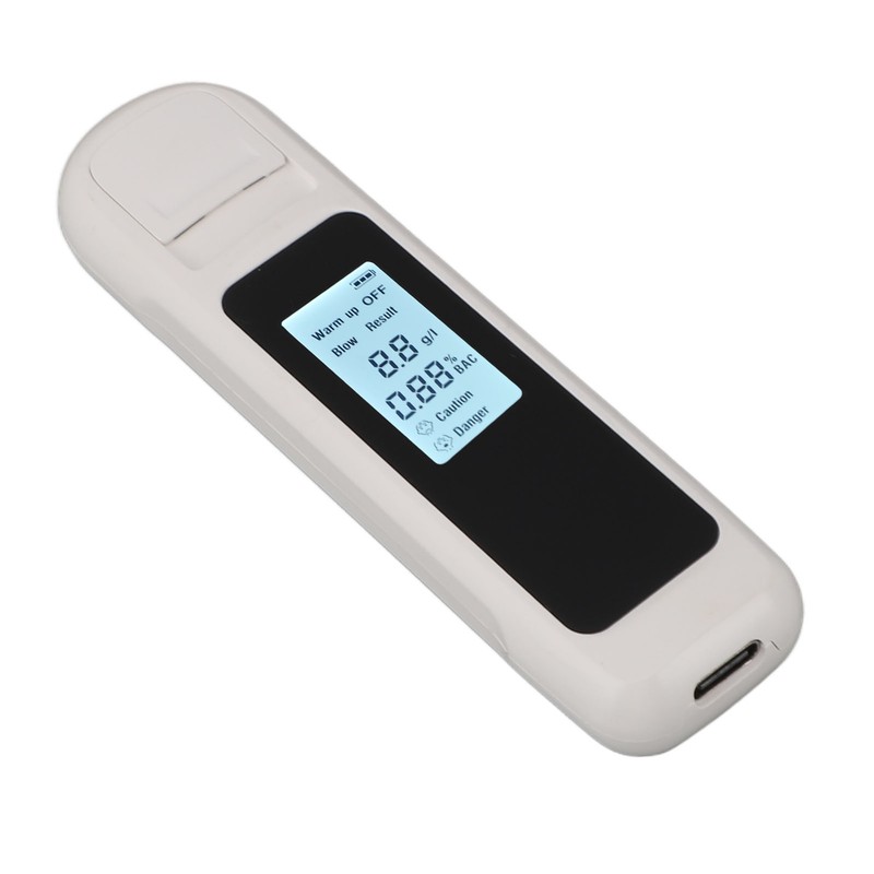 Alcohol Tester High Accuracy LCD Display USB Charging Portable Automatic