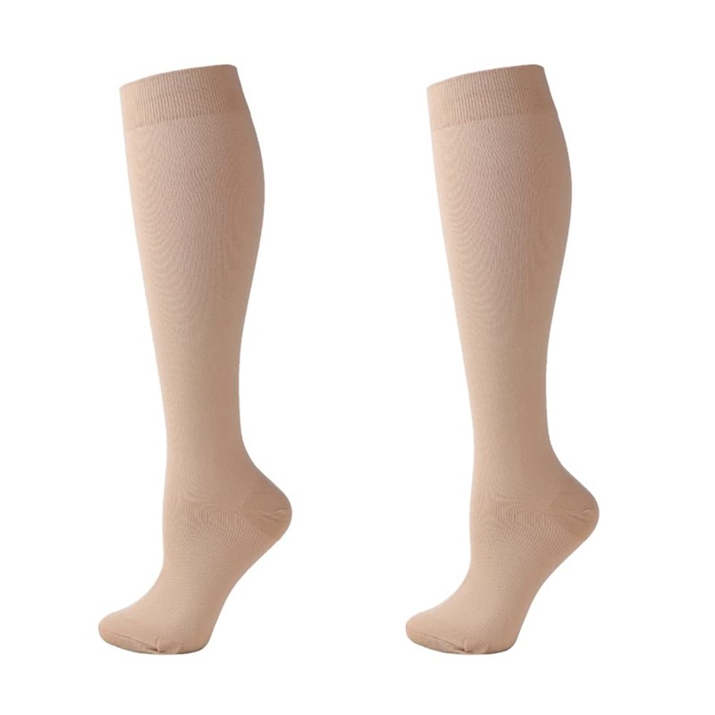 Cheeroyal (2 Pairs) Compression Socks for Men and Women Flight