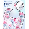 Janmercy 12 Pcs Adult Bibs for Eating Washable Bibs Waterproof