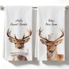 Funny Deer Bathroom Hand Towels, Deer Gift for Women