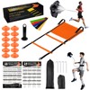 Agility Ladder Soccer Training Equipment Set, 20ft 12 Rung, 12