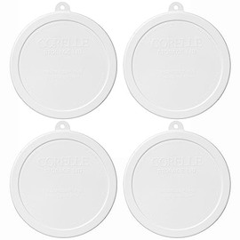 Corelle 418-PC White Cereal Bowl Plastic Lids (4-Pack)