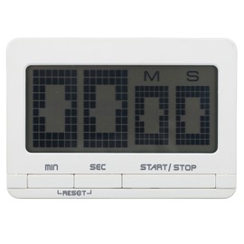 Digital Kitchen Timer Big Digits Magnetic Timer Backing Stand for Classroom Teacher Toothbrush Exercise Oven Baking Table Productivity White