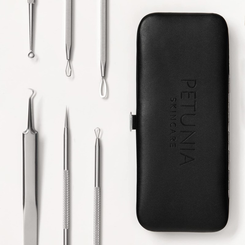 6 Piece Set Pimple Popper Blackhead Remover and Acne Extractor
