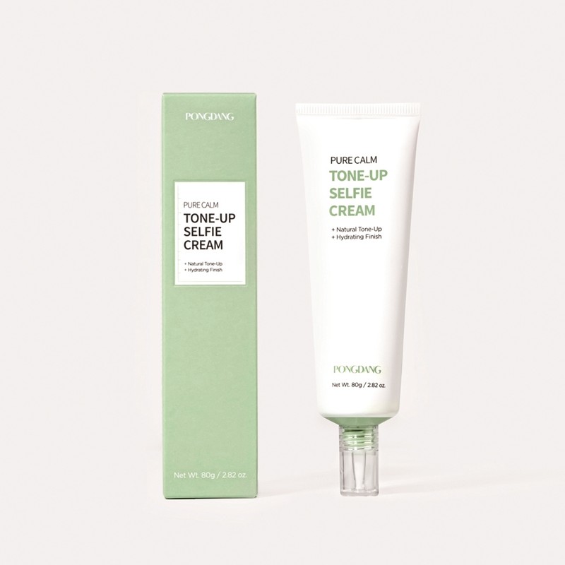 Fondant Pure Calm Selfie Cream Tone-up Cream Whitening Moisturizing Leave-free