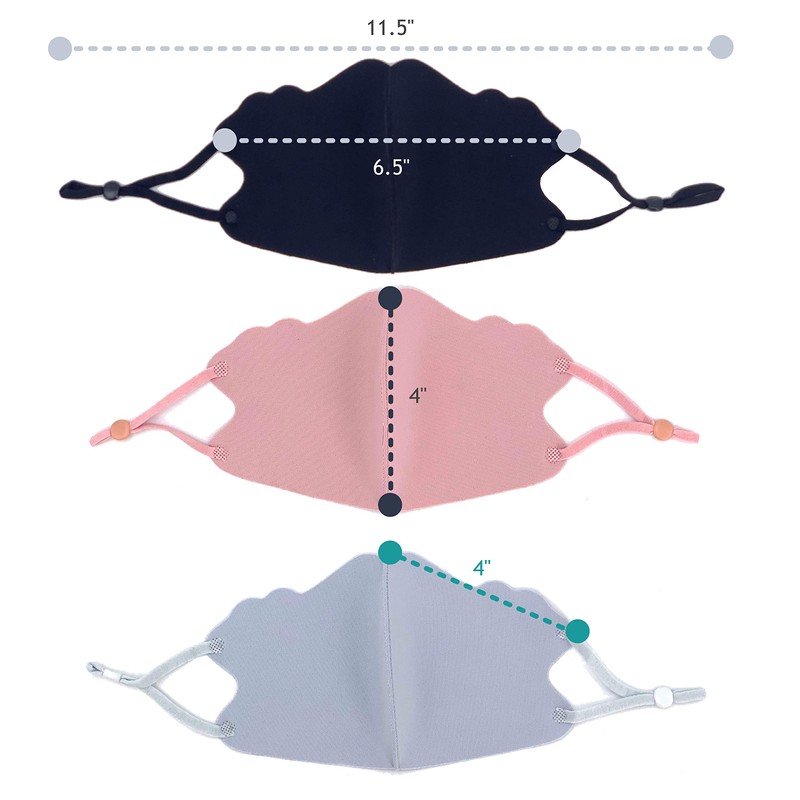 TK FASHION MASK 3D Kids Face Mask Set of 3