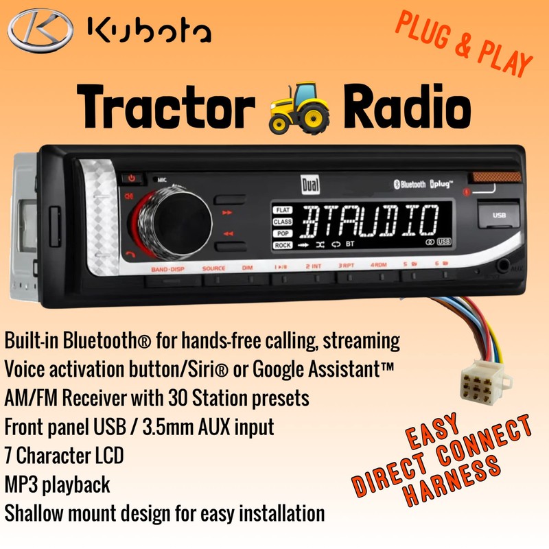 Kubota RTV RTX 1100 1100C B2650 Easy Direct Connect Harness
