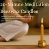 Australian Made 20 Minute Pure Beeswax Mini Meditation Candles, Non