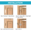 3pcs 3'' Self-Closing Stainless Steel Door Hinge Spring Door Hinge