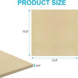 13.2" Square Pizza Stone for Ooni Karu 12 Pizza Oven,BBQ Baking Accessories for Ooni Koda Fyra 12 Pizza Oven,Most Similar Size Oven and Grill,Cordierite