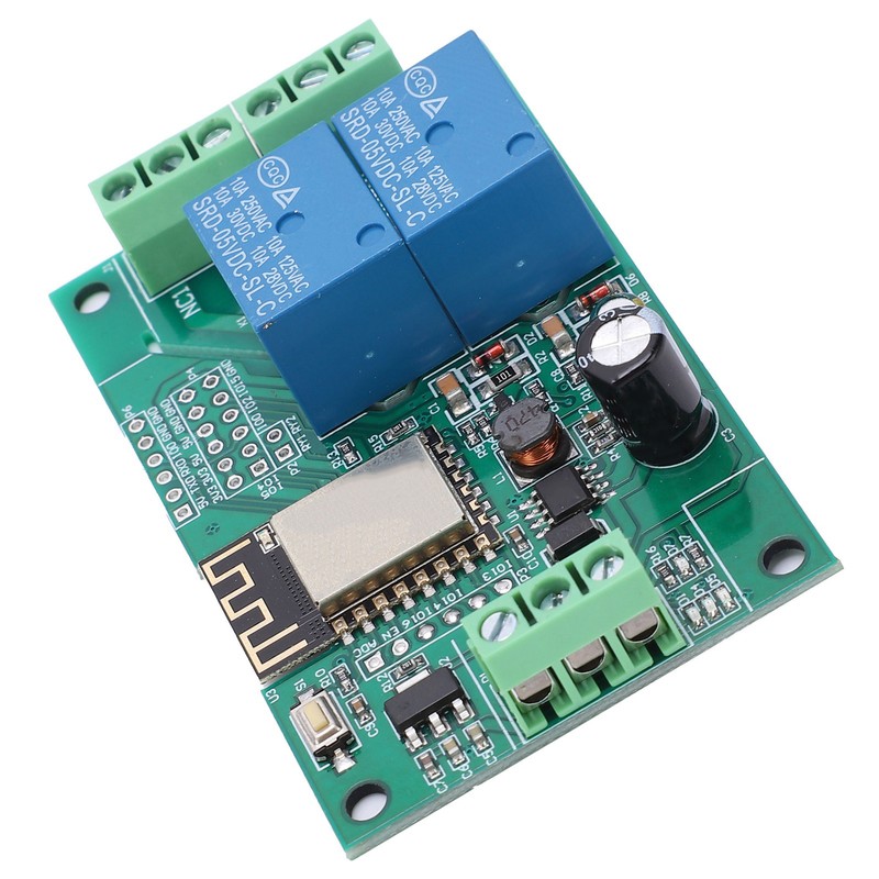 Wi Fi Relay Module DualChannel PCB DC 880V for ESP8266