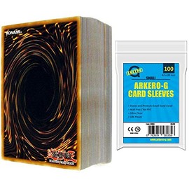 A YuGiOh! Packs Sets Cards Collection Mystery Booster + Arkero-G Small Soft Sleeves (100 Card Sleeves)