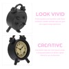 jojofuny 4Pcs Miniature Alarms, Mini Alarm Clocks, Dollhouse Clock, for