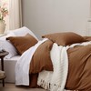 Bedsure Bedsure Brown Duvet Cover Queen Size - 3 Pieces