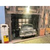 PTF DESIGNS O Scale GAS STATION Building Flat w/LED -
