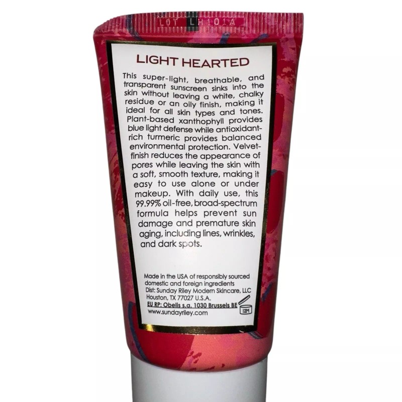 Sunday Riley Light Hearted Sunscreen SPF 30 - 1.5 Fl