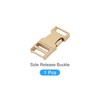 METALLIXITY Side Quick Release Buckle (1.9cm/0.85") 1Pcs, Metal Adjustable Buckles