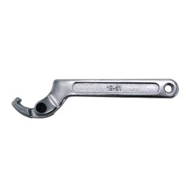HFS(R) Hook Wrench 0.7 - 2.0 inches (19 - 51 mm) Adjustable, Small, C Spanner, Car Adjustment, Ring Nut, Tighten, Loose, Lock Nut Suspension, Repair, Flexible Hook Spanner