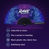 Rave Essentials Clack Fan, Folding Pocket Hand Fan for Raves