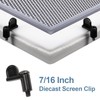 7/16 Inch Window Screen Clip with 12 Screws, Storm Door