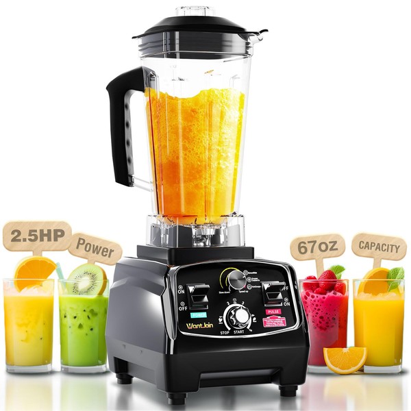 WantJoin Smoothie Blender 1800W Powerful Blenders for Kitchen 68 Oz
