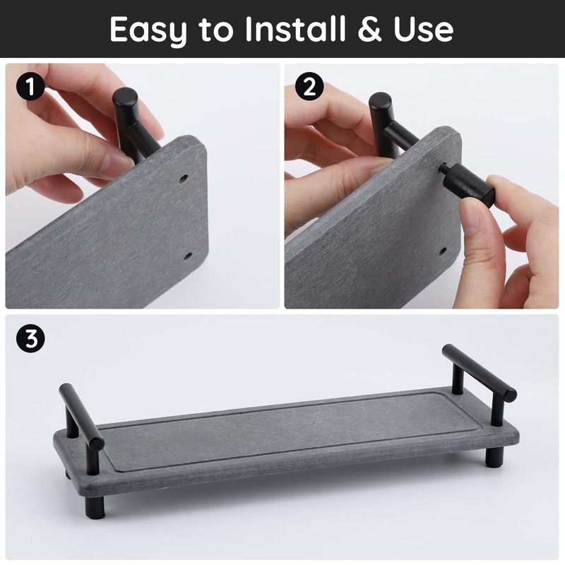 Segbeauty Stone Drying Tray, Water Absorbing Diatomite Tray with Handle