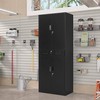 Wanfu Metal Storage Cabinet, 71" H x 28" W x