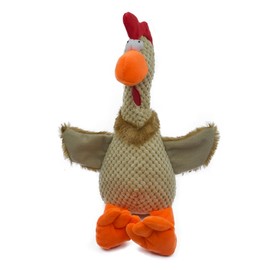 PETONA Squeaky Plush Dog Toys, Chicken Plush Puppy Toys, Interactive Dog Toys for Small, Middle, and Big Dogs (ROOSTER)