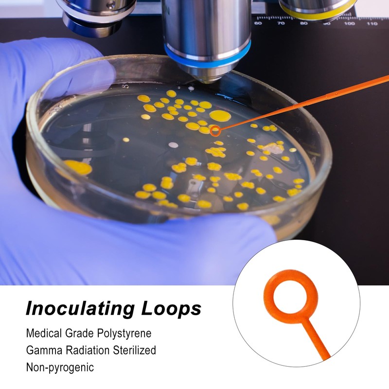 CryoKing Vaccination Loops, Disposable Vaccination Rings, Sterilisation Sticks, Microbiological Eyelet